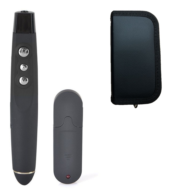 Wireless Presenter Pen - USB Presentation Clicker for PPT Teaching (Black)