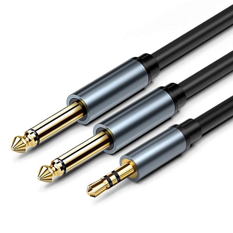 3.5mm to 6.5mm Audio Cable - Male-to-Male; Dual-Core for Computer, Mobile, Mixer, Power Amplifier - Versatile Connection - Image 5