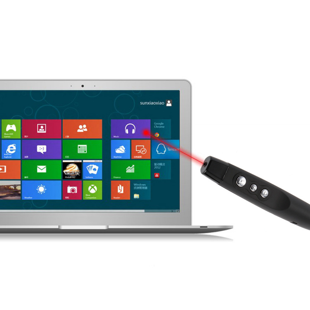 Wireless Presenter Pen - USB Presentation Clicker for PPT Teaching (Black) - Image 4