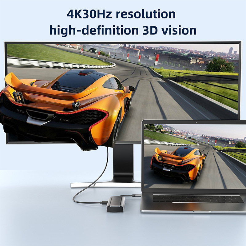 6-in-1 USB Type-C Docking Station & 8-in-1 Hard Disk Box - Multi-Port Hub for Enhanced Connectivity - Image 3