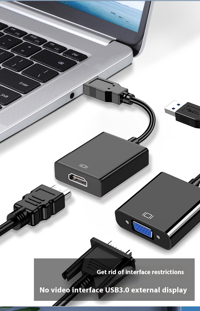 Aluminum Alloy USB to HDMI HD Video Converter - High-Quality HD Video Adapter - Image 10