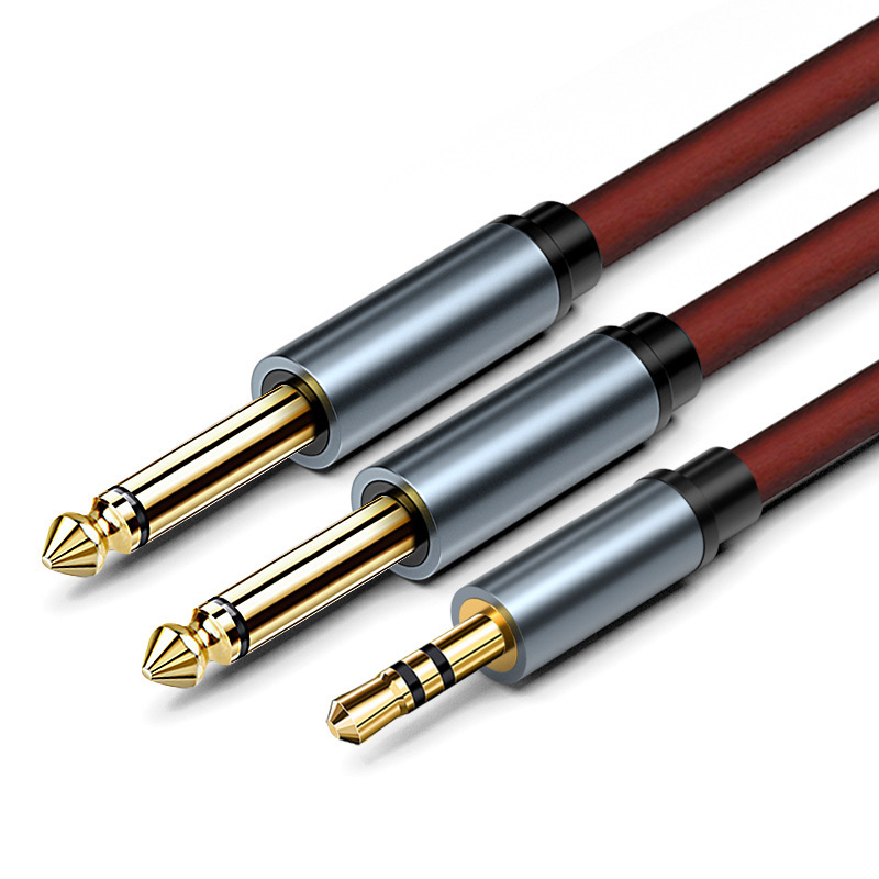 3.5mm to 6.5mm Audio Cable - Male-to-Male; Dual-Core for Computer, Mobile, Mixer, Power Amplifier - Versatile Connection - Image 4
