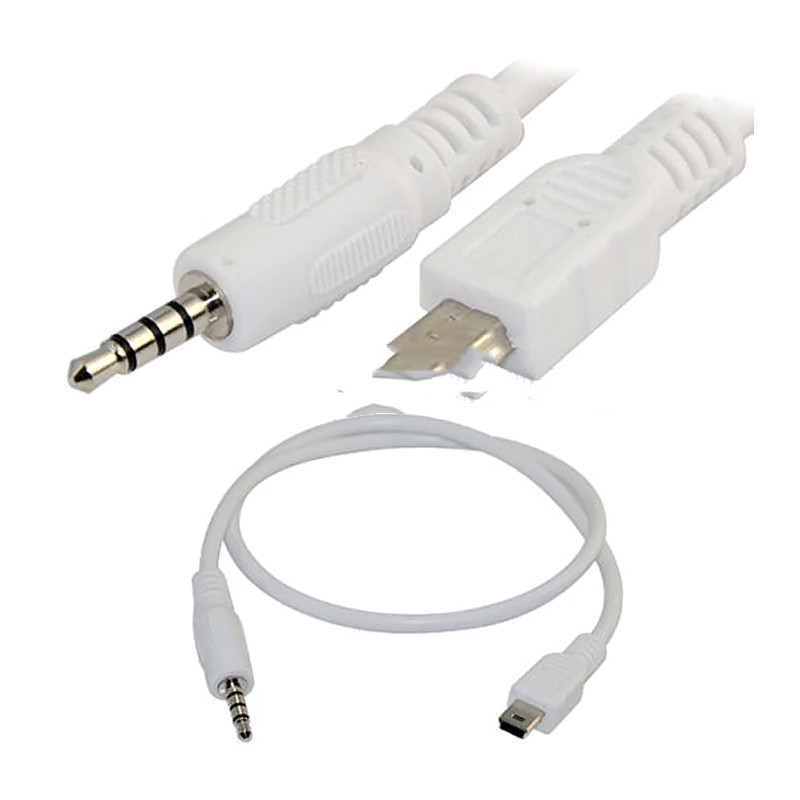 Car USB to 3.5mm Male Audio Adapter Cable - Connect USB Devices to AUX Input - Image 2